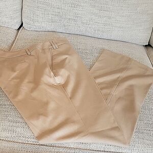 New York & Company Stretch Suit Pant. Straight Leg. Tan Size 14  Like New.